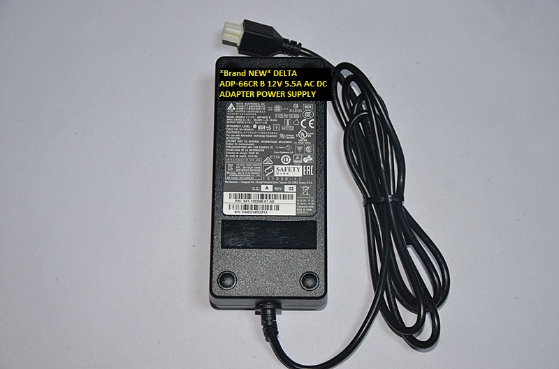 *Brand NEW*ADP-66CR B DELTA 12V 5.5A AC100-240V AC DC ADAPTER POWER SUPPLY